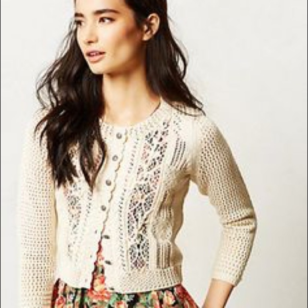 Anthropologie Angel of the North Shelley Cardigan